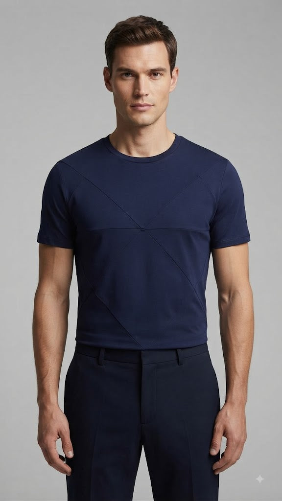 Polera Azul Electrico Selected Hombre 6073