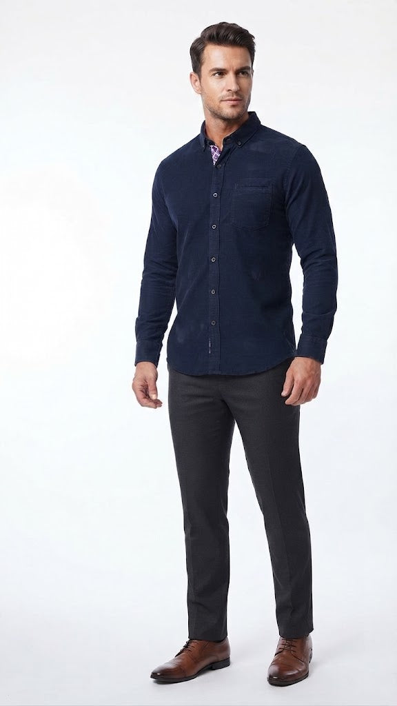 Camisa Selected Azul Marino Hombre 2006