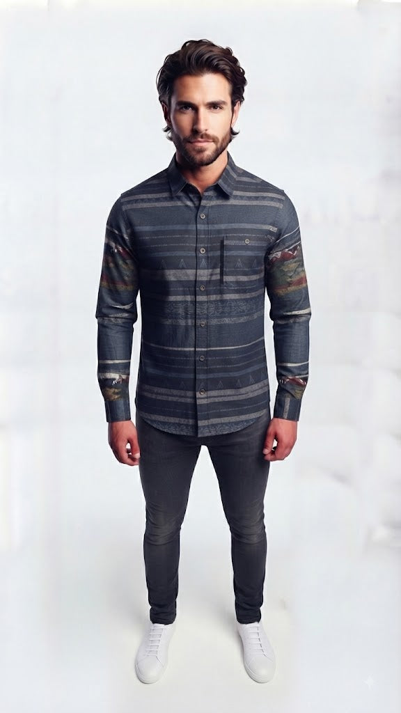 Camisa Azul Electrico Selected Hombre 3475