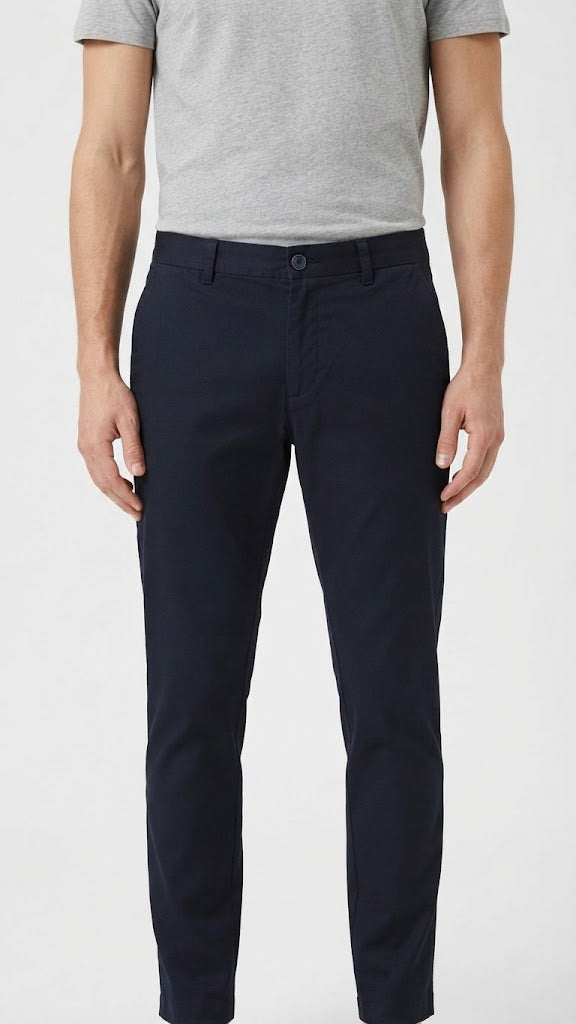 Pantalon Casual Selected Azul Marino Hombre 7136