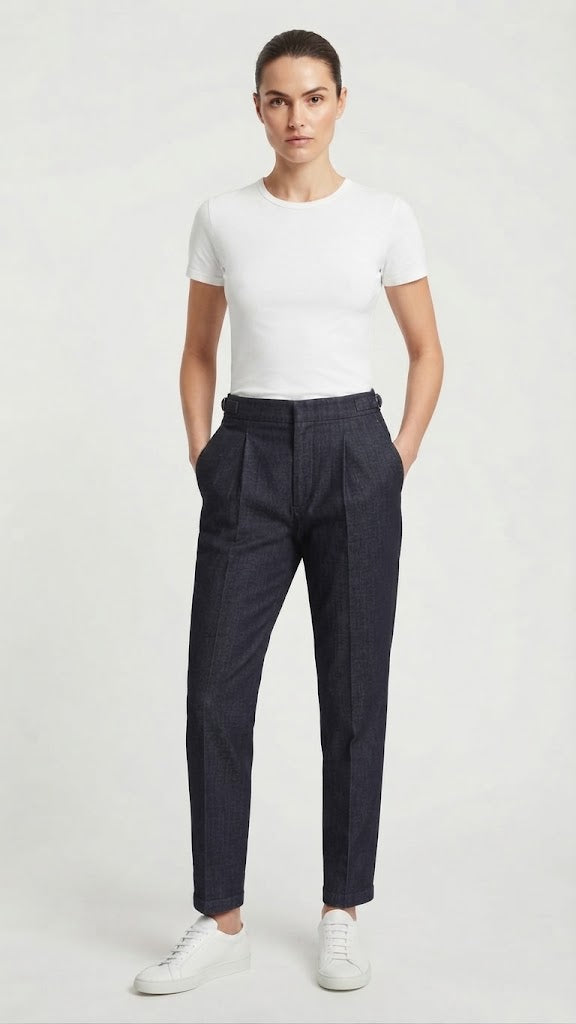 Jeans Denim Azul Oscuro Seleceted Mujer 1167