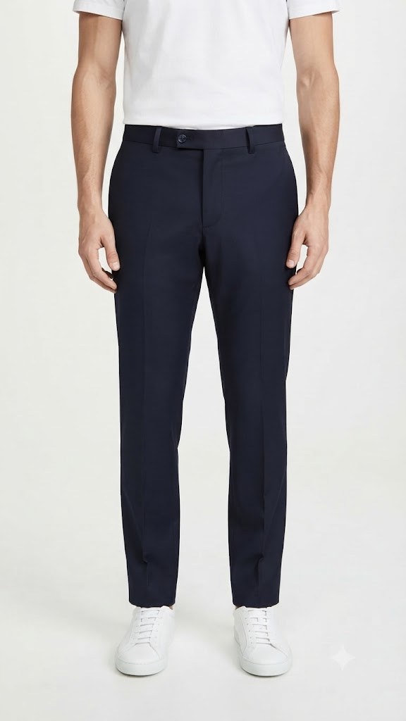 Pantalon Casual Selected Azul Electrico Hombre