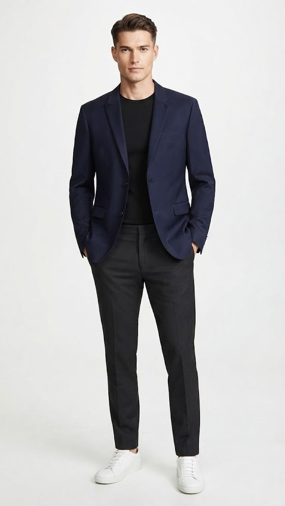 Blazer Selected Azul Electrico Hombre 0657