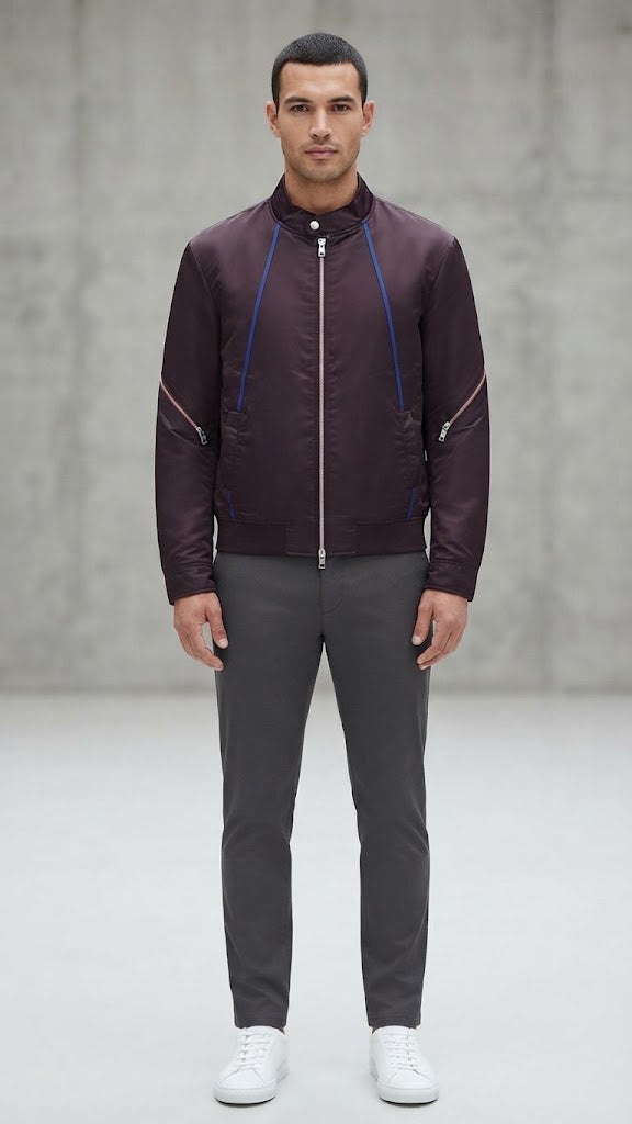 Chaqueta Vino Tinto Hombre 5402