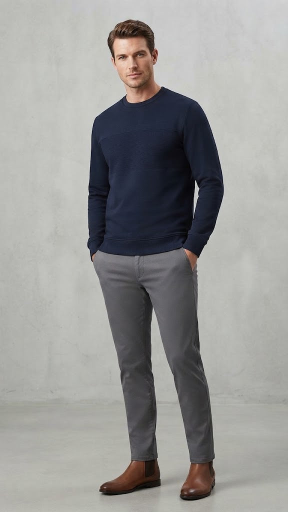 Polera Azul Electrico Selected Hombre 6301