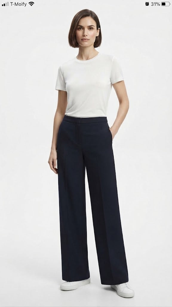 Pantalon Azul Electrico Selected Mujer 5864