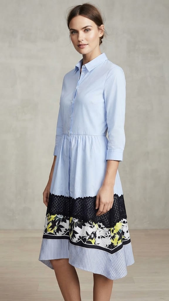 Vestido De Mujer Azul Selected Mujer 0169