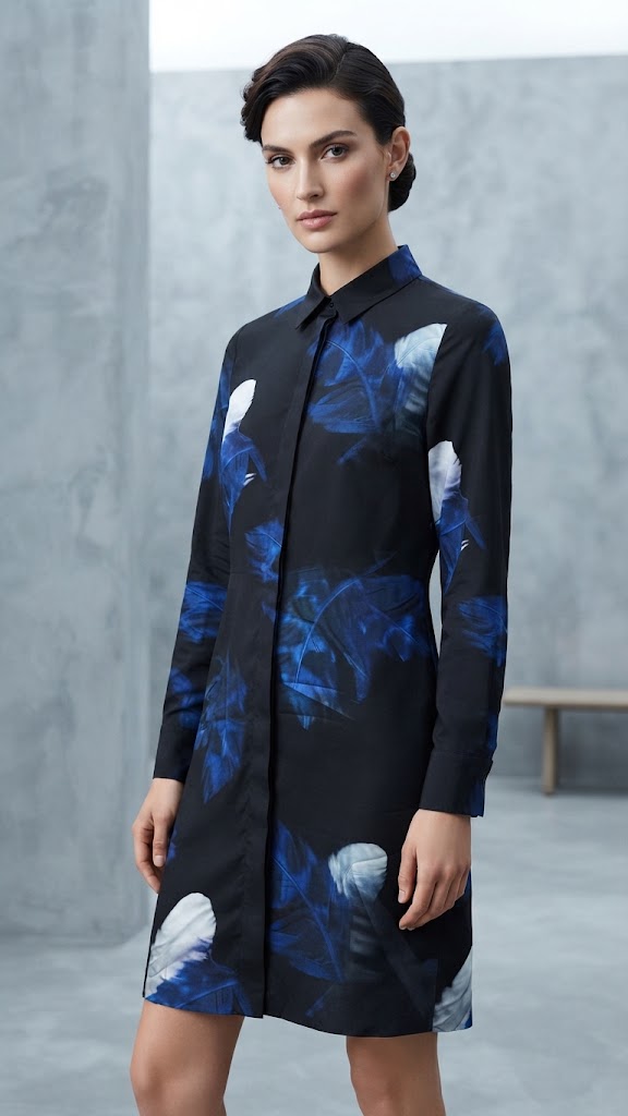 Vestido De Mujer Azul Marino Mujer 0858