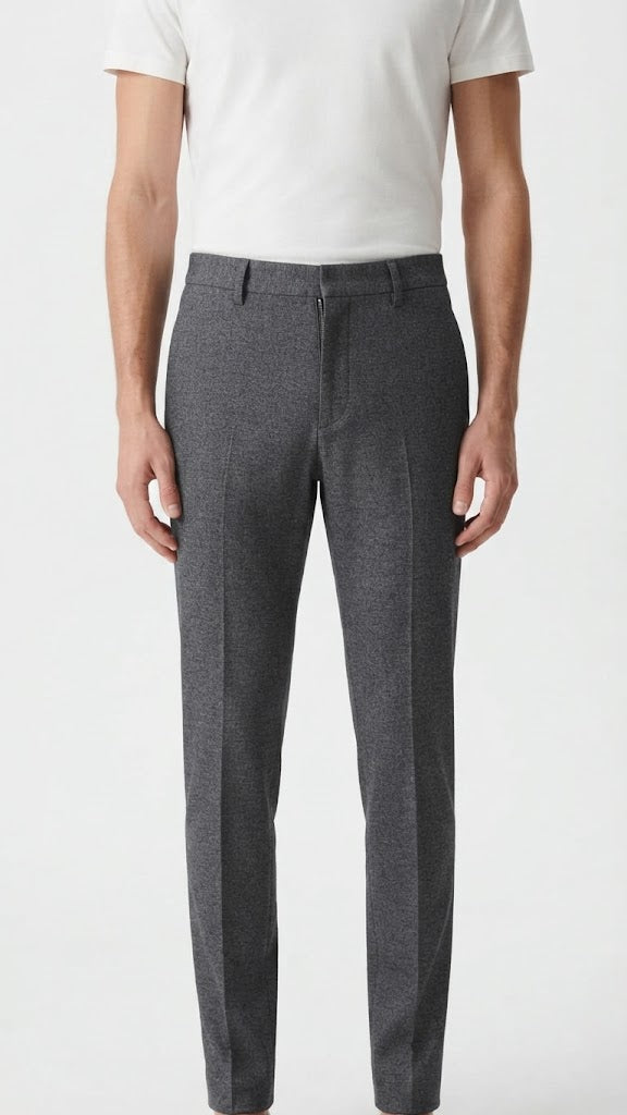 Pantalon Gris carbón jaspeado Selected Hombre 9452