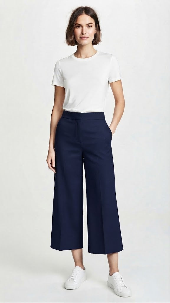 Pantalon Azul Marino Selected Mujer 5359