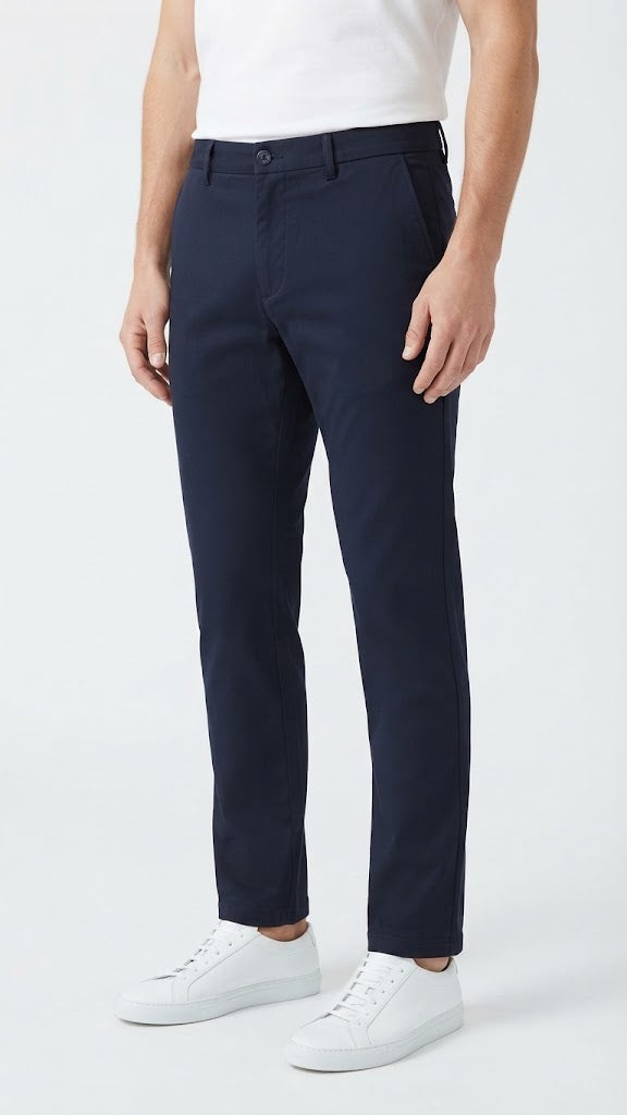 Pantalon Azul Profundo Selected Hombre 0726