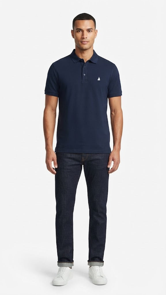 Polera Azul Electrico Selected Hombre 4810
