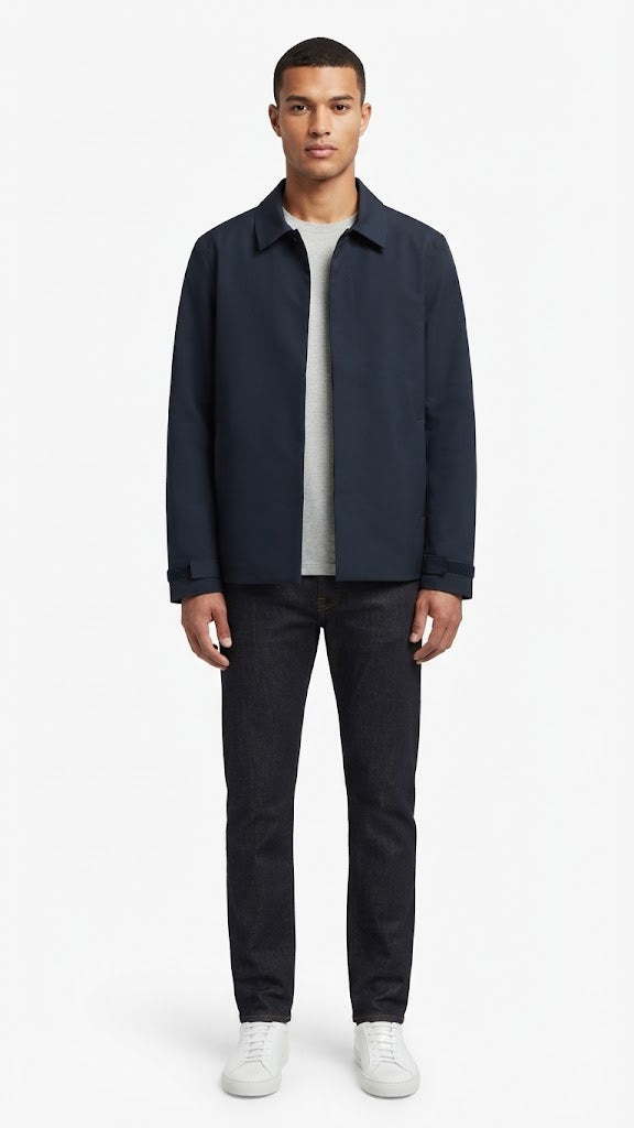 Abrigo Negro Selected Hombre 8299