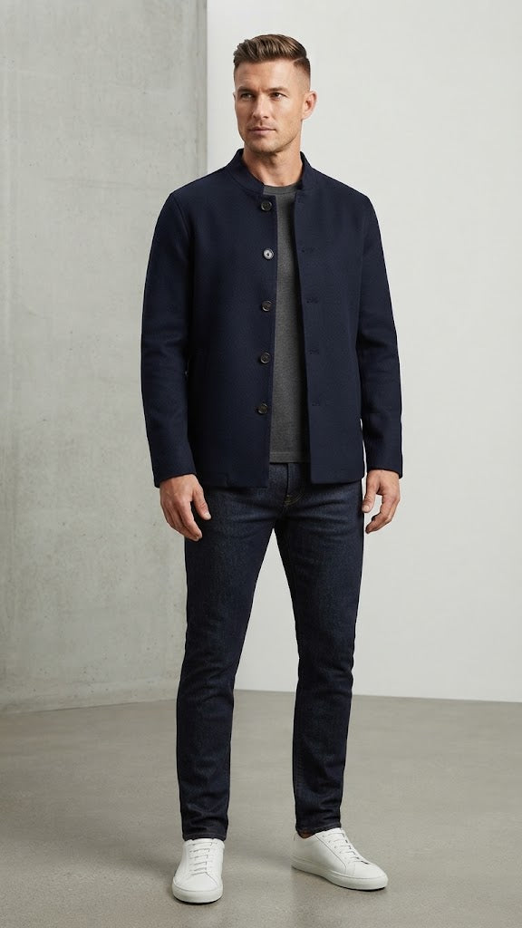 Chaqueta Lana Selected Azul Eléctrico Hombre 4502