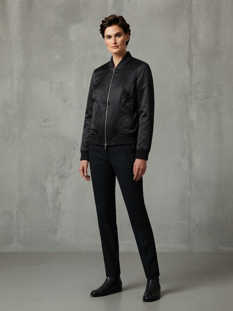 Abrigo Negro Selected Mujer 4667