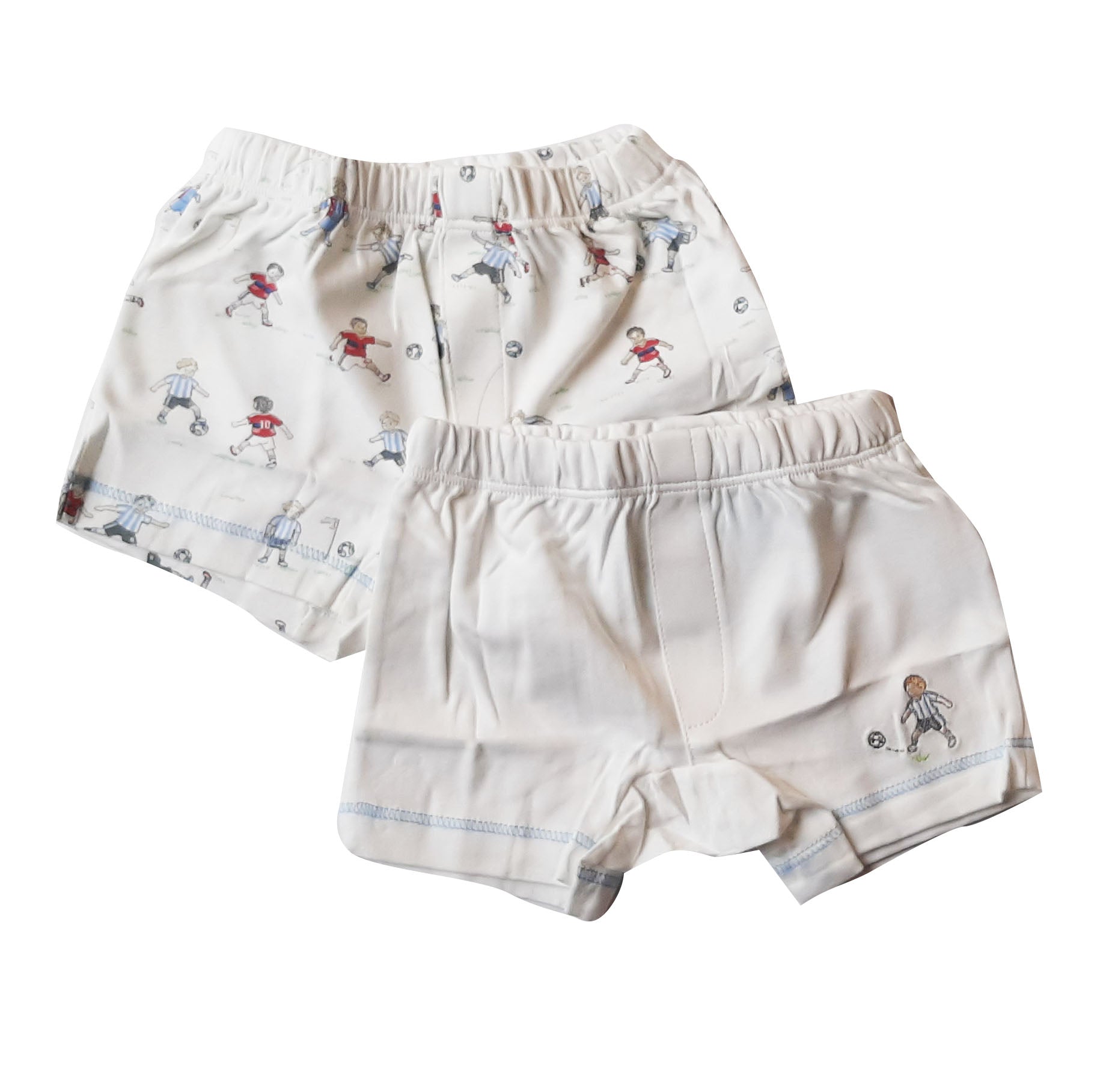 Boxer Football Set X2 Blanco Azulino
