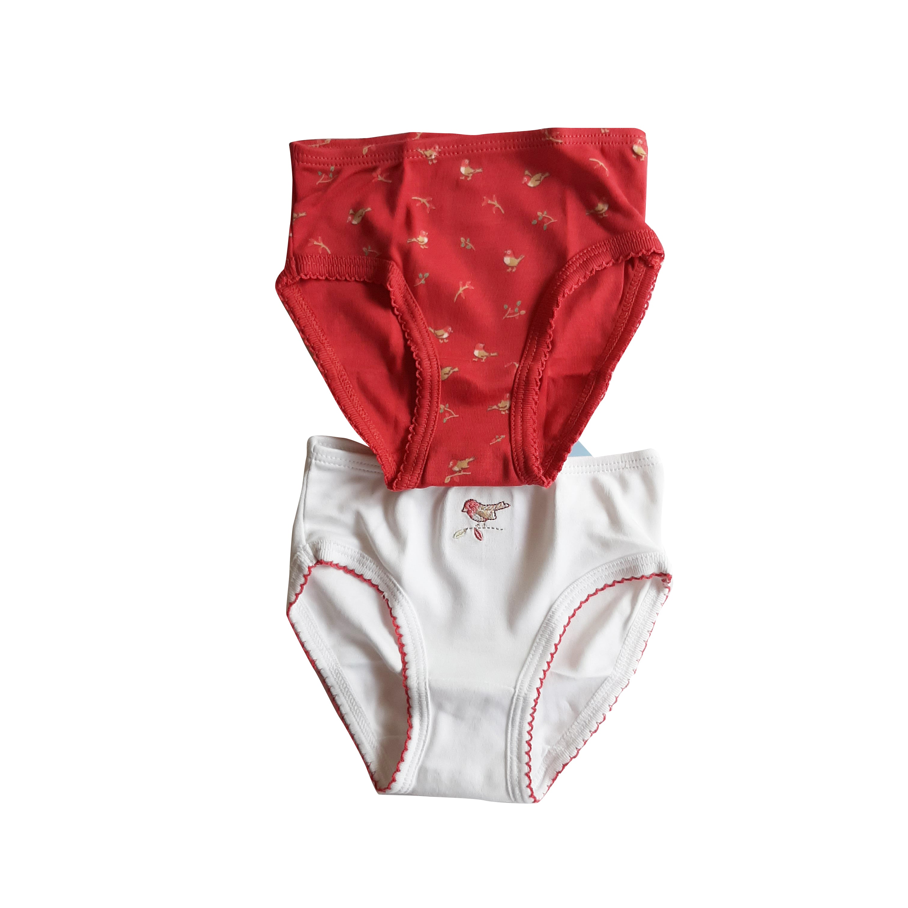 Bombacha Babycottons WLD-Fox Add Birds Set X2 Blanco Fresa