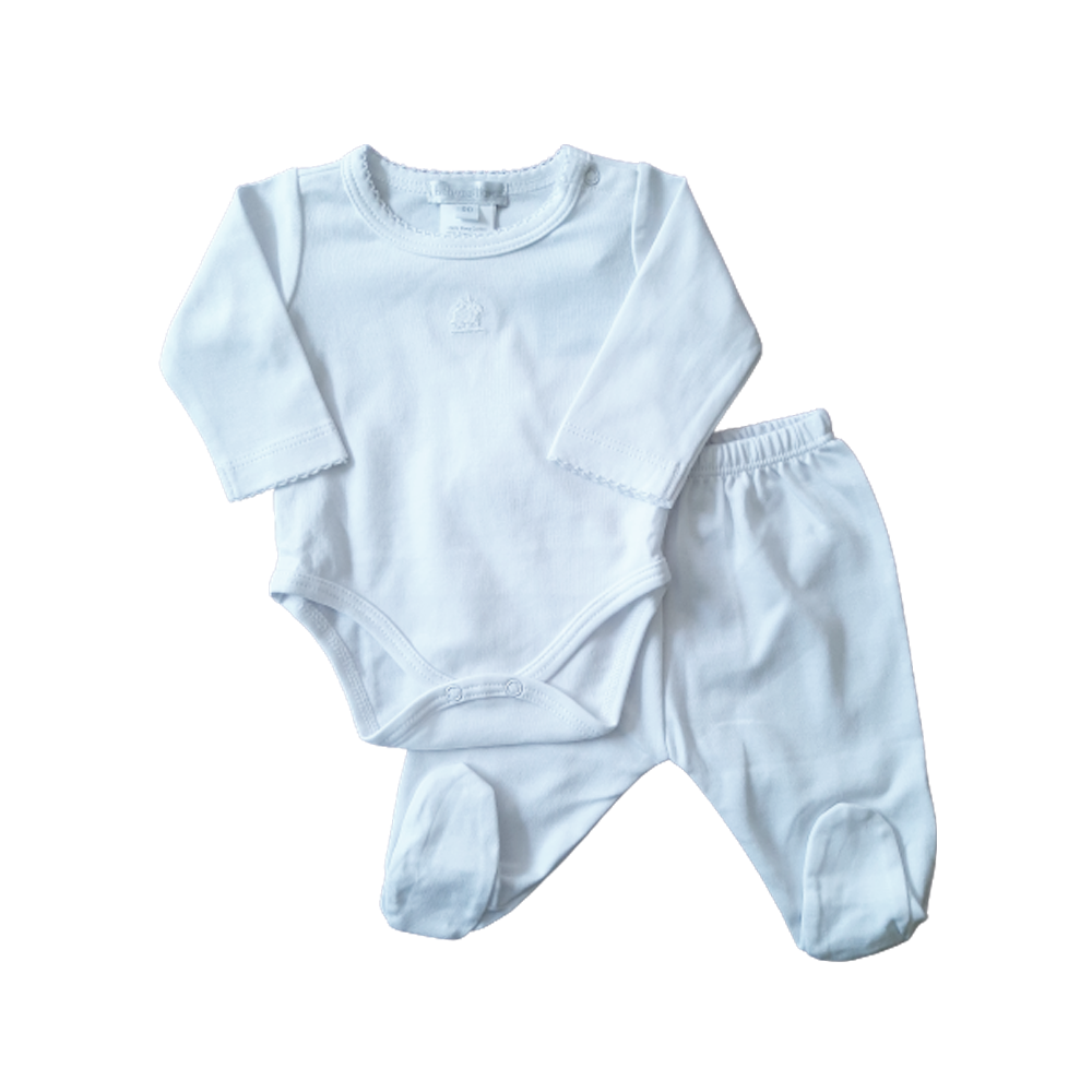 Set Babycottons Smart Logo Blanco