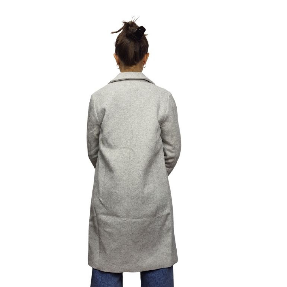 Blazer Vero moda GRIS Style YELLOW BANANA L/S WOOL COAT(LL)