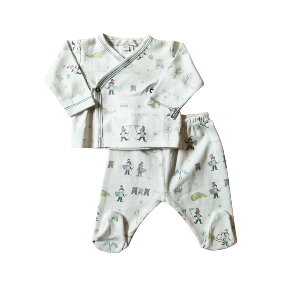 Set Babycottons Once Upon Time Bco/ Azul