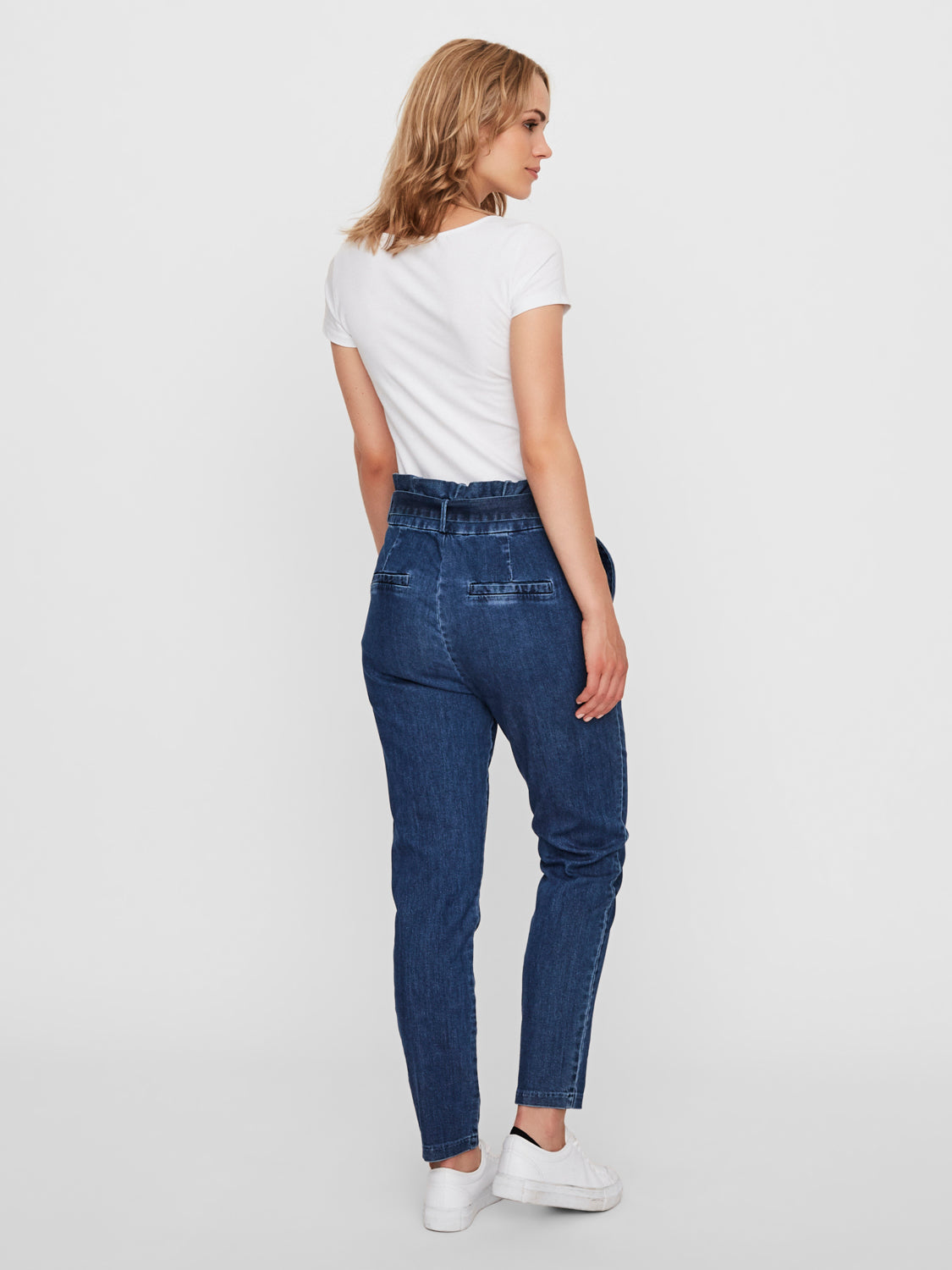 Pantalon Denim Vmeva Hr Paperbag