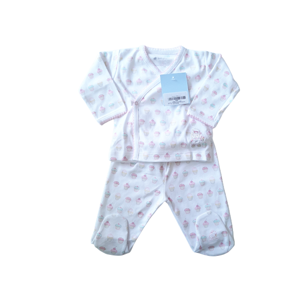 Set Babycottons Cupcakes ML Ranita Bco/Rosa