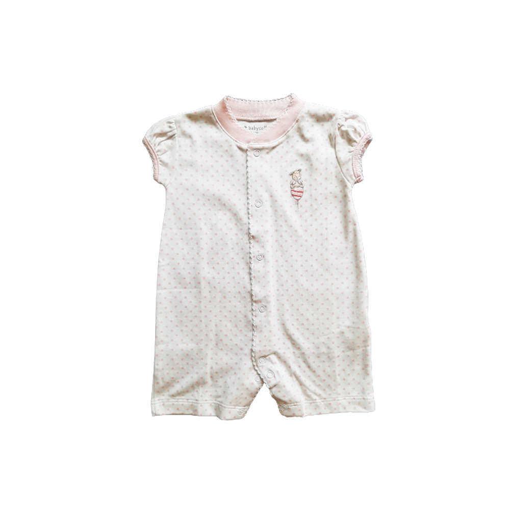 Paticorto Babycottons Ballons B. BASIC Bco/Rosa