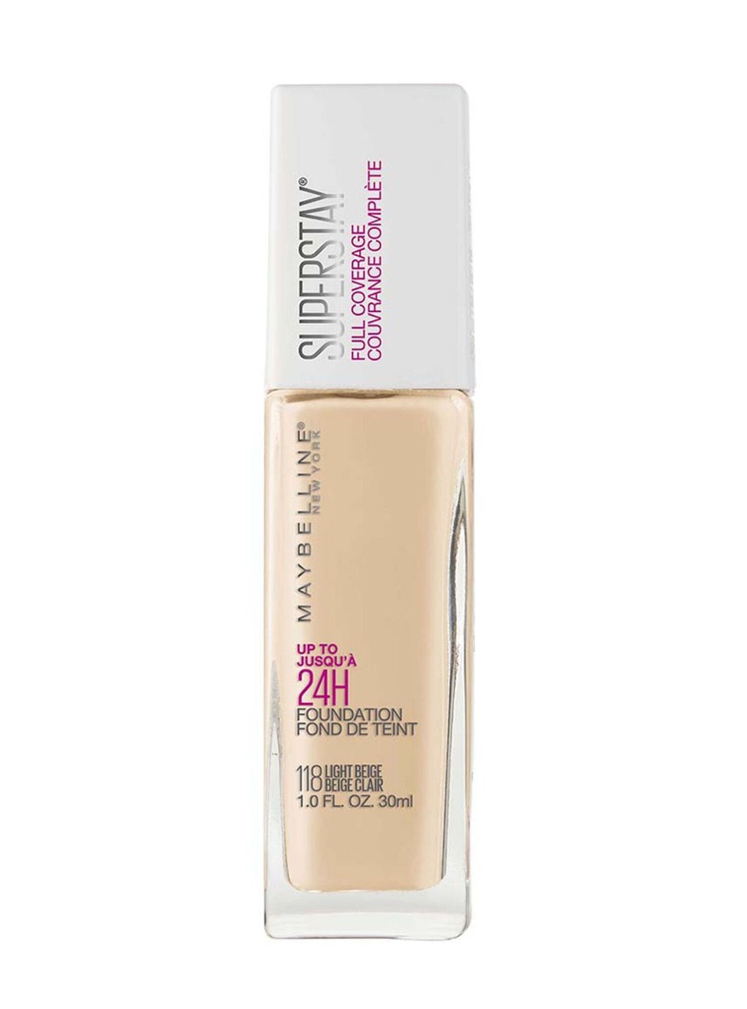 Base De Maquillaje Superstay 24 Horas Alta Cobertura 118 Light Beige Maybelline