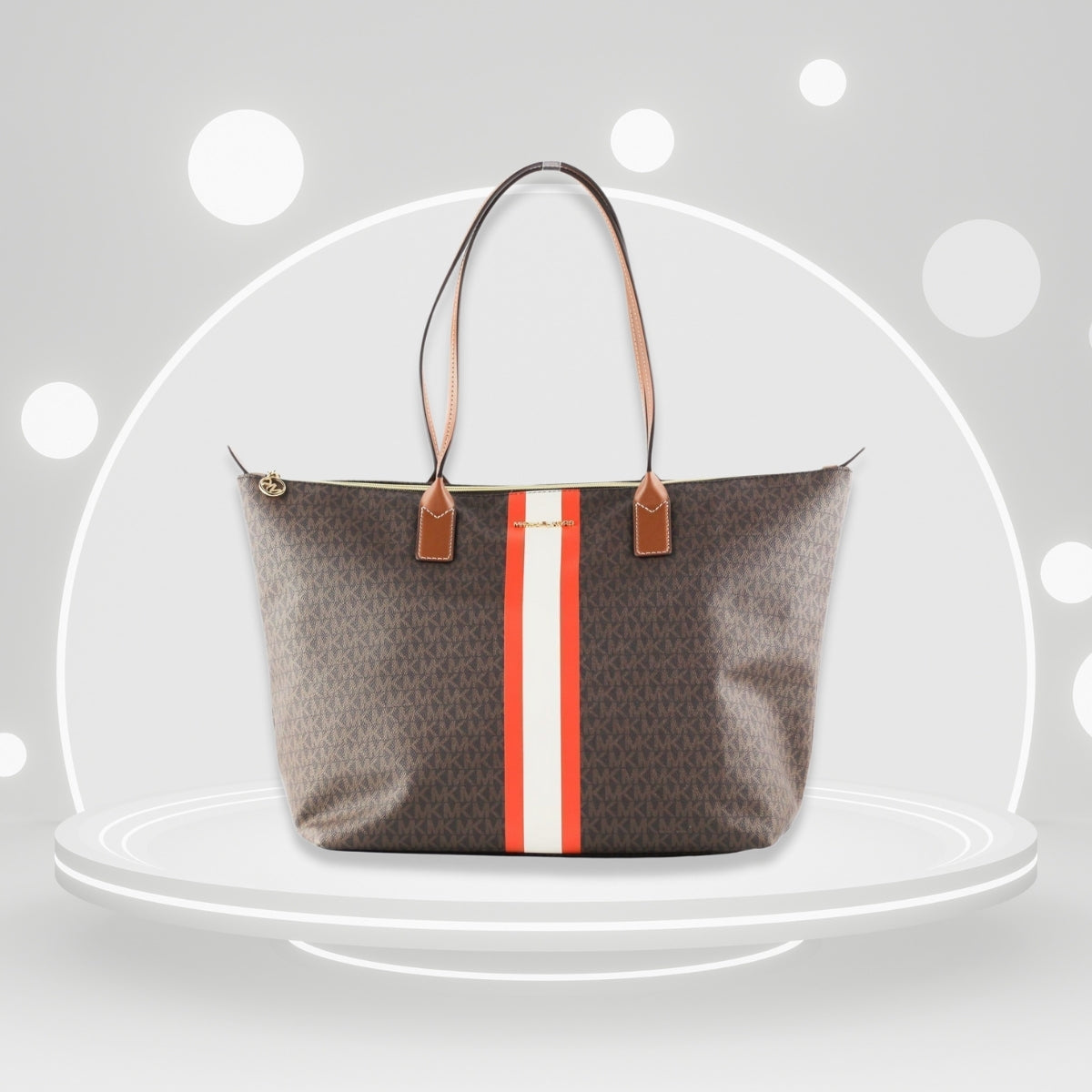 Cartera Michael Kors TRAVEL Tngrine Mlt Lg Tz ToteColor BROWN