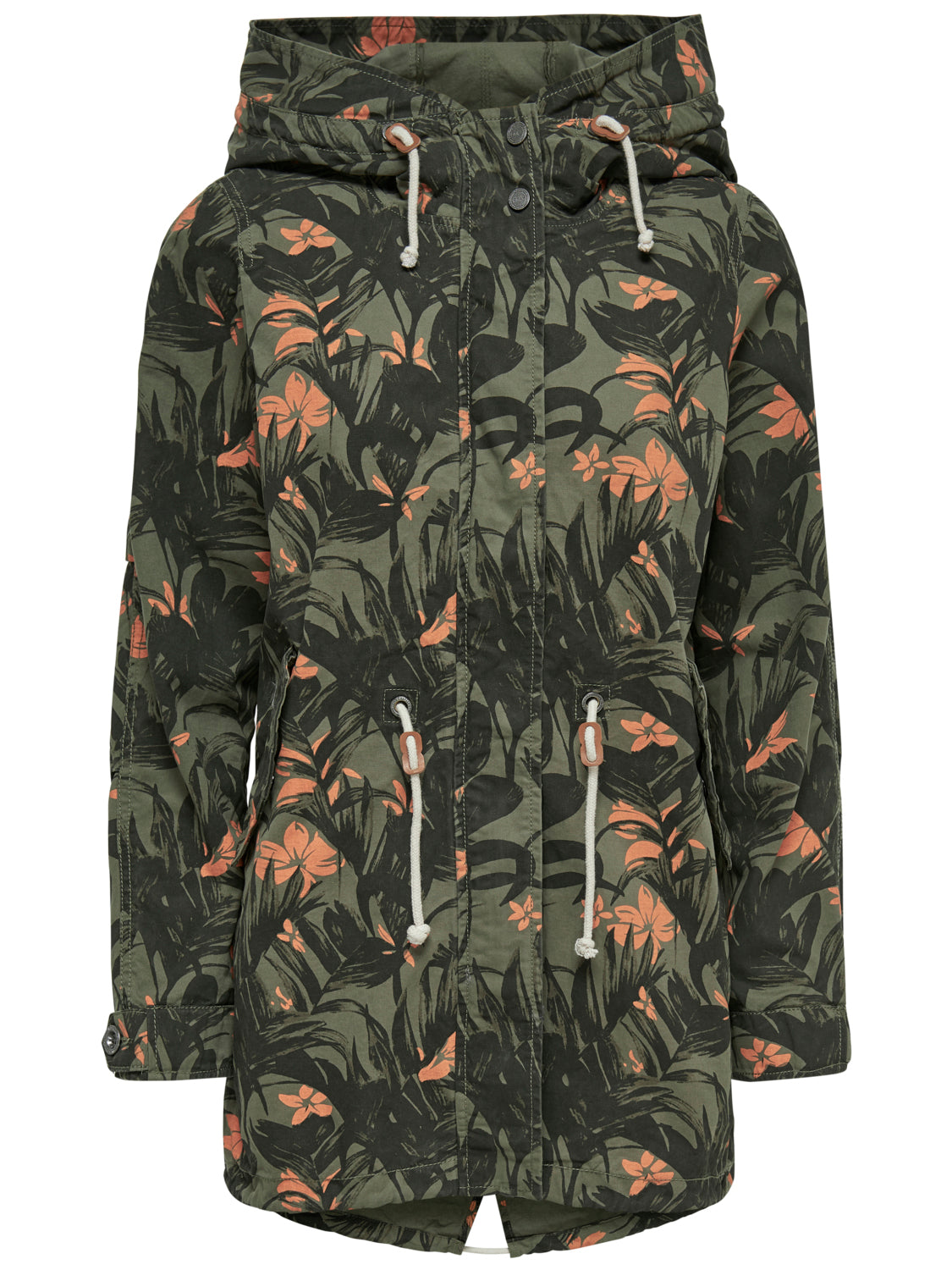 Parka Onlnew Demi Aop Canvas - Jungle