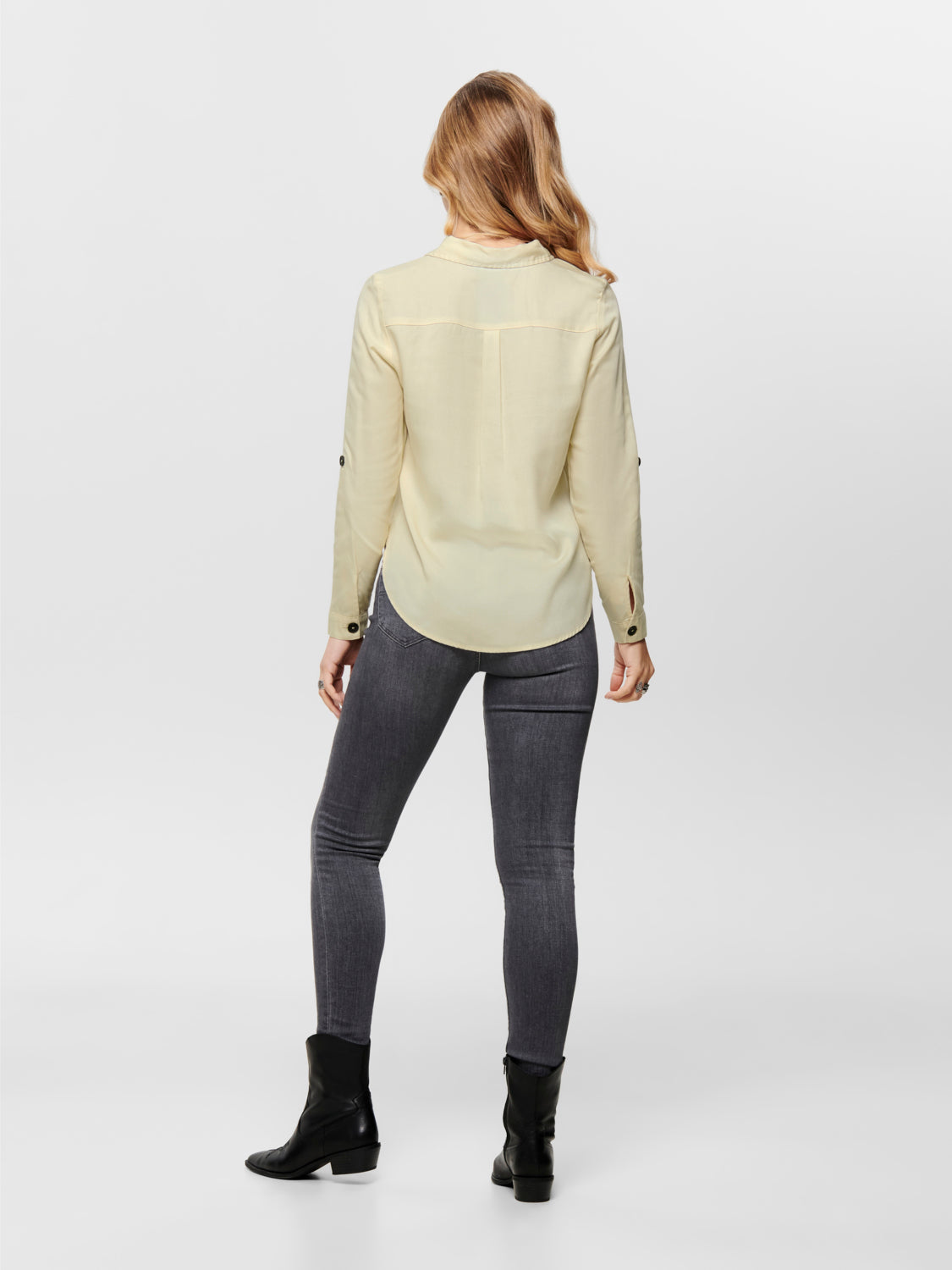 Camisa de Algodón Onlvega L/S Almendra