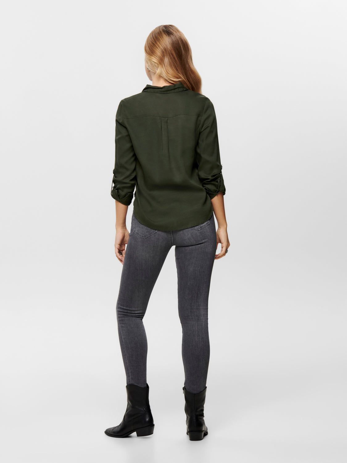 Camisa de Algodón Onlvega L/S Verde