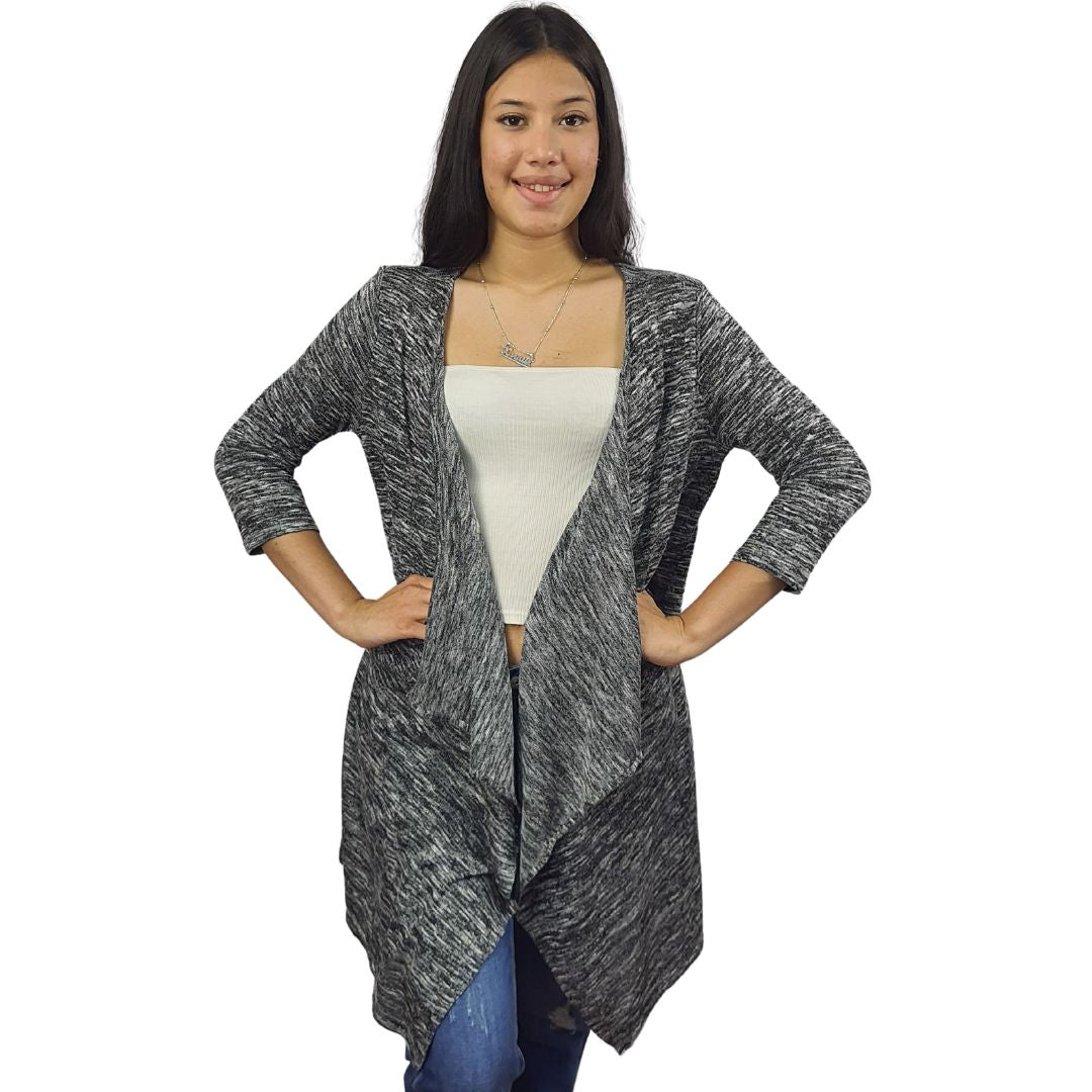 Tapado Vero Moda Negro Style BLAKE 3/4 DRAPEY CARDIGAN(NL)