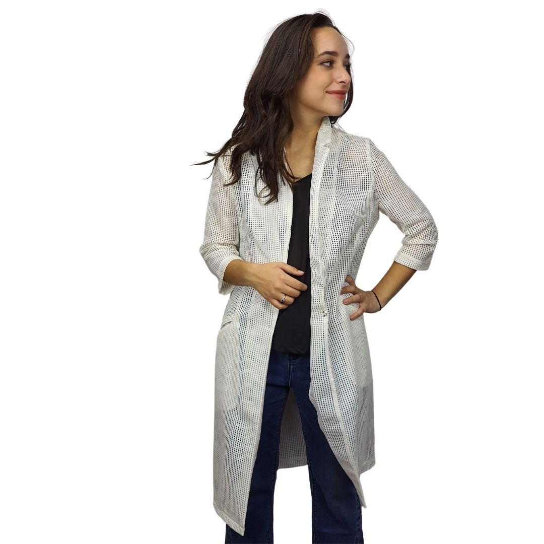 Blazer Vero Moda Blanco Style WING 3/4 BLAZER(NE-CT-3)