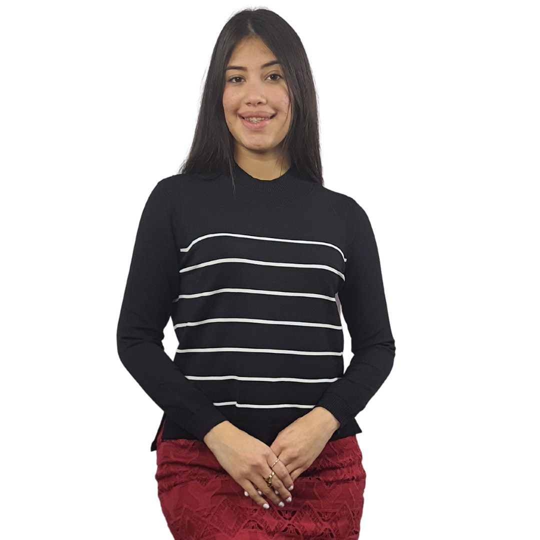 Blusa Vero Moda Negro Style ANDY L/S KNIT(UM)