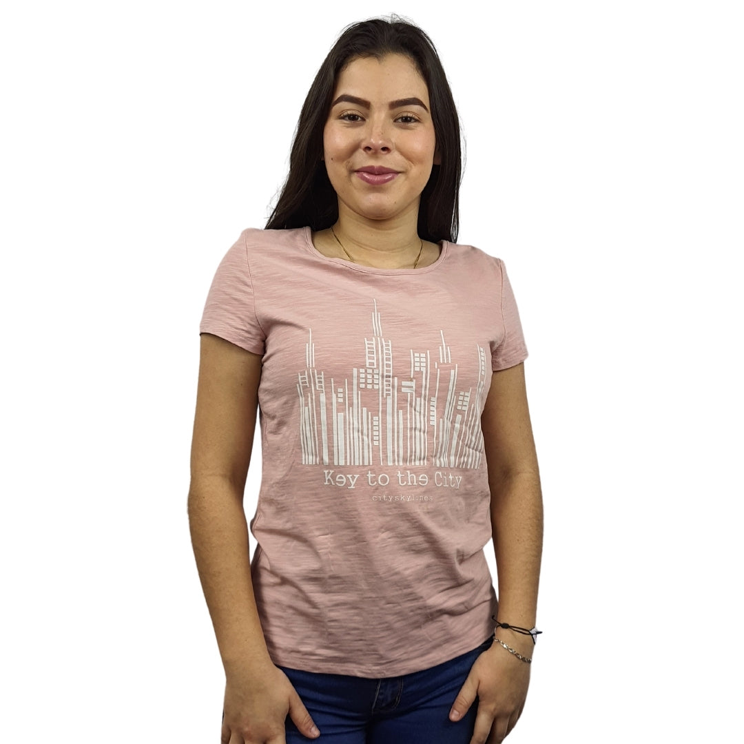 Polera Vero Moda Rosa Vieja Style SKY H S/S TOP(MP)