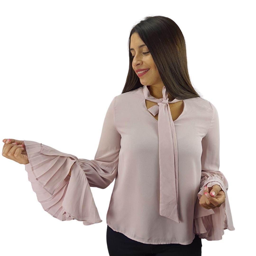 Blusa Vero Moda Rosaa Vija Style MELODY L/S WOVEN TOP(VMC-PF)