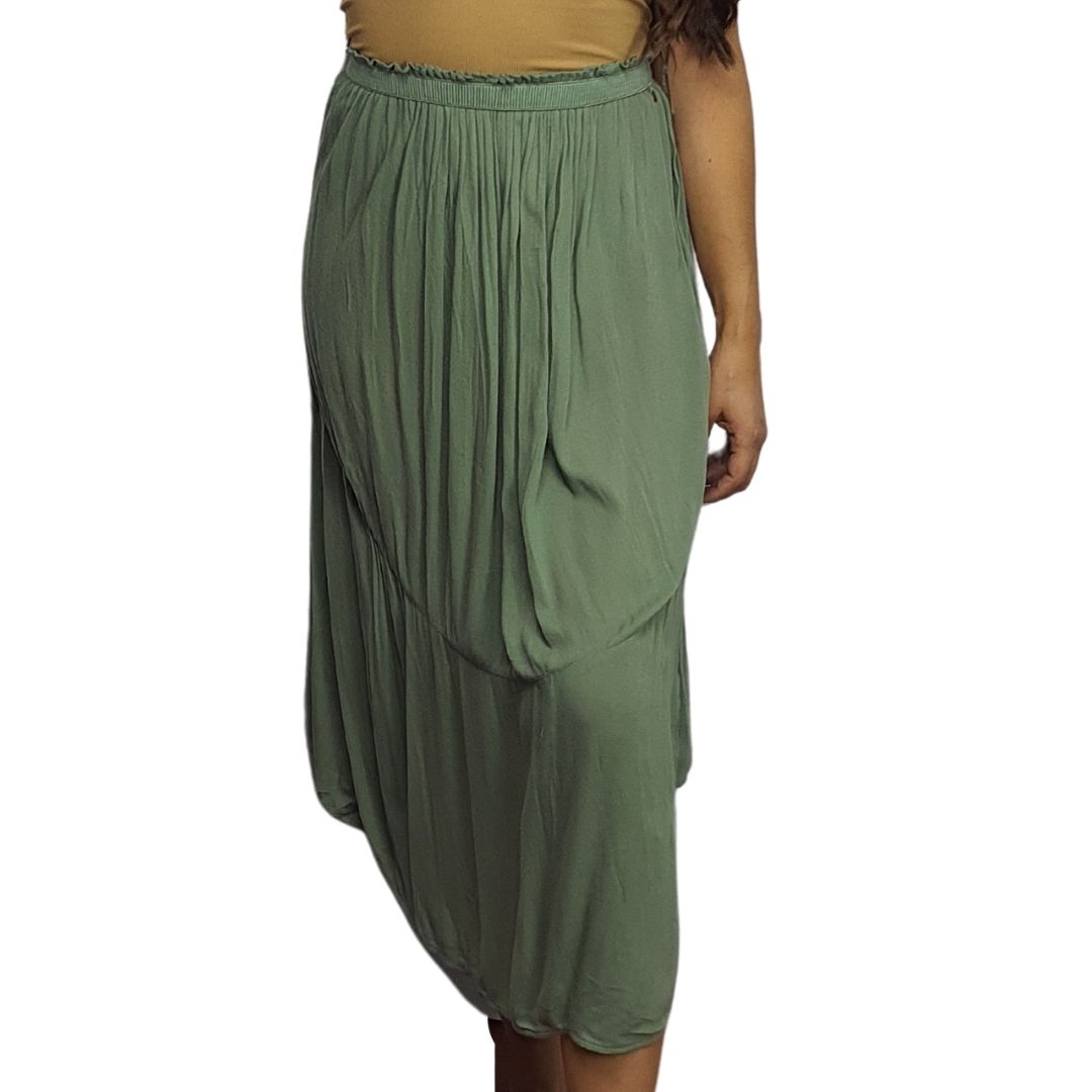 Falda Rapsodia Terracota Verde