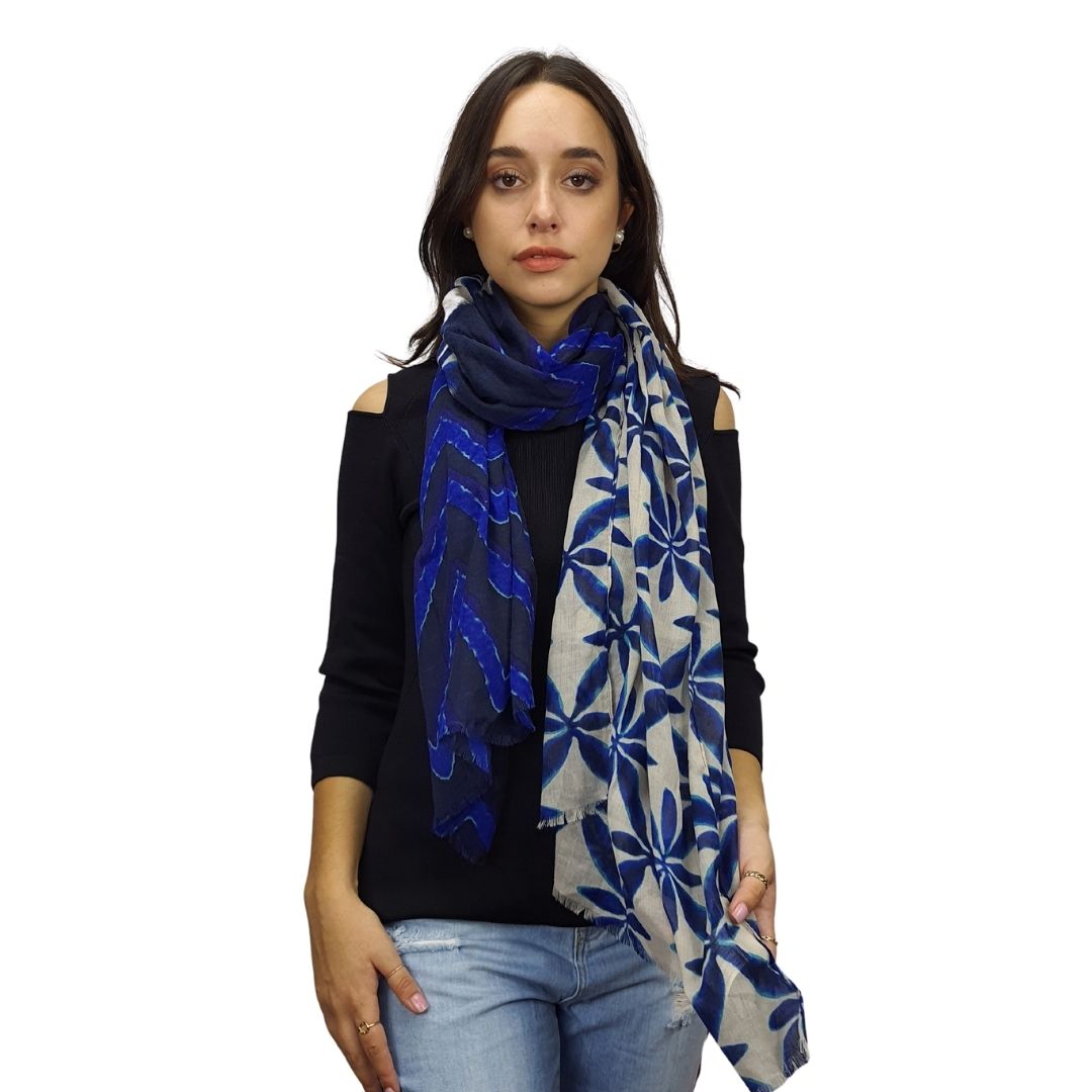Pashmina Bufanda Rapsodia Mix Cloud Azul