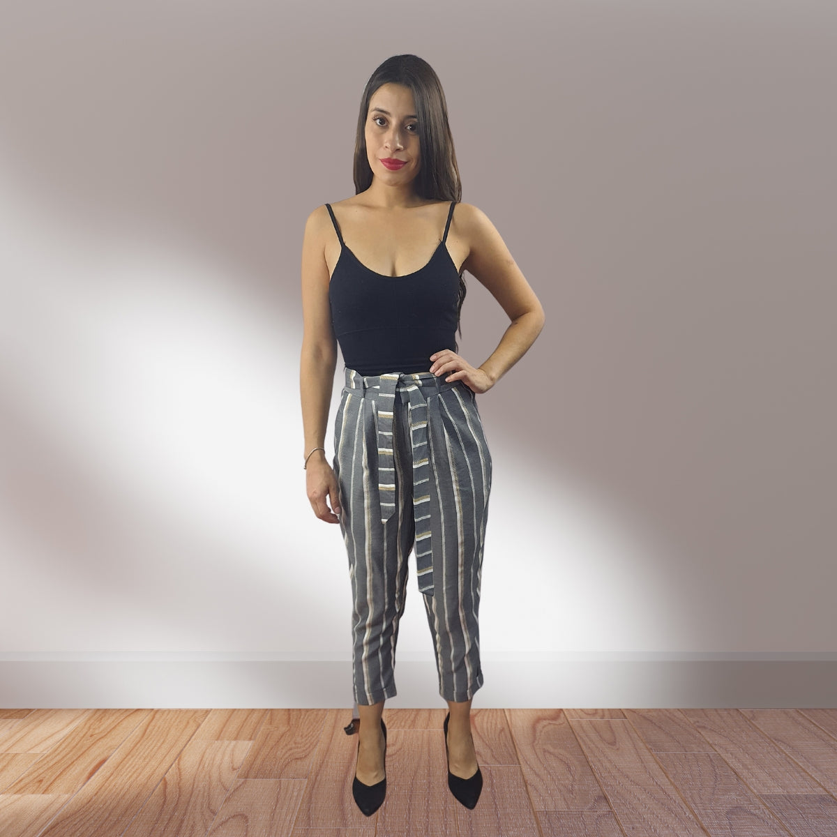 Pantalon Vero Moda Gris Style BESS 7/8 CARROT PANTS(VMC-TP)