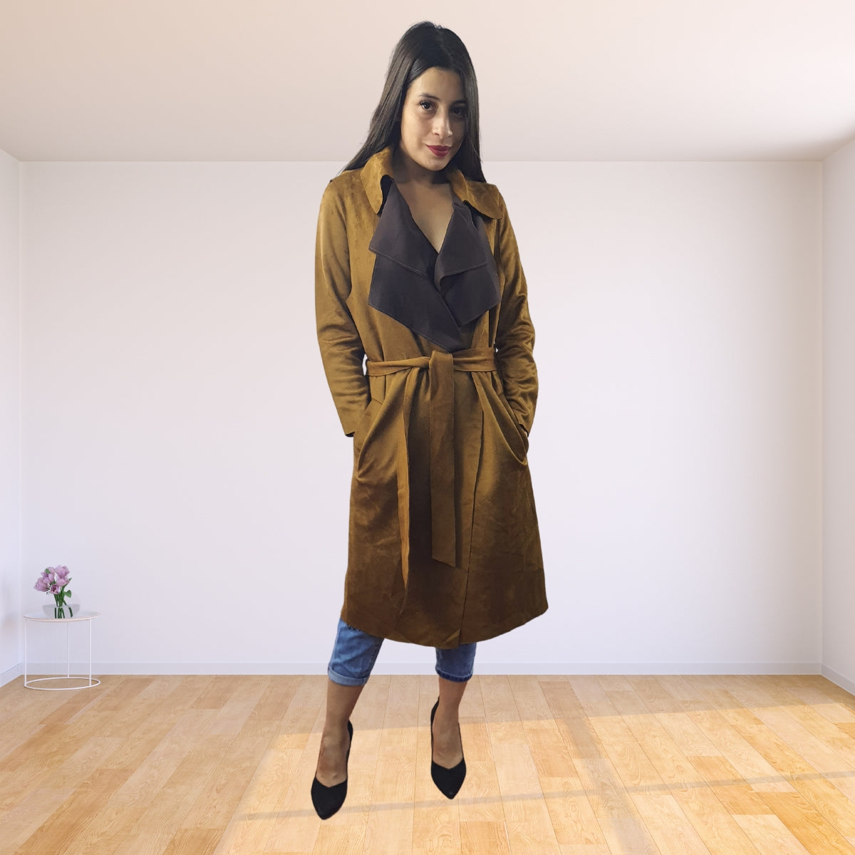 Blazer Vero Moda Marron Style ELIEEN L/S COAT(VMC-FL)