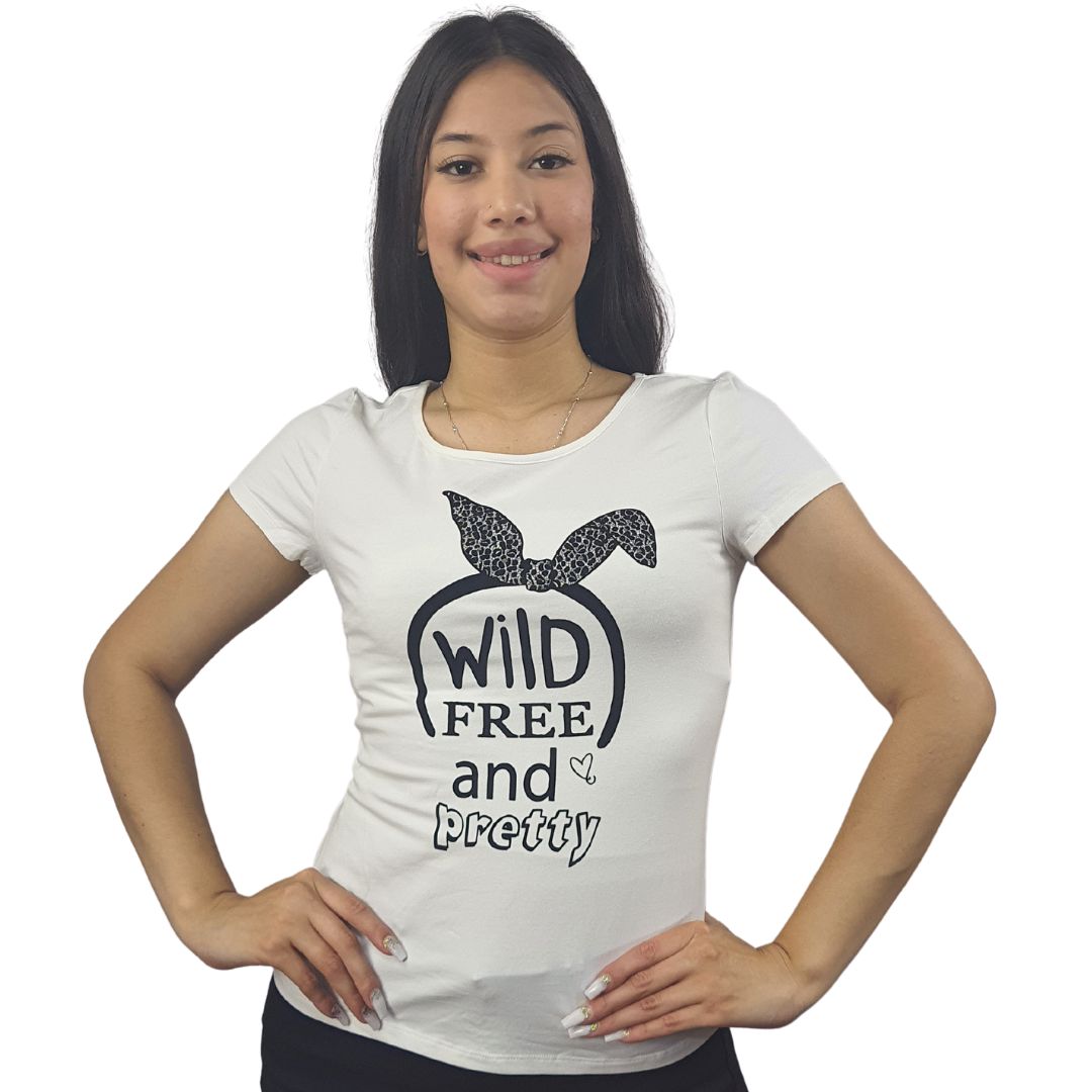 Polera Vero Moda Blanco Style BUNNY BASIC S/S TOP(CR)