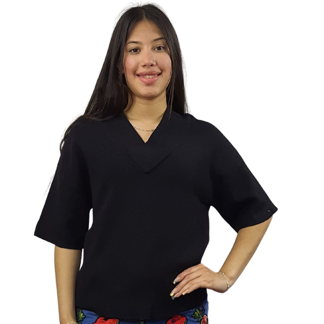 Sweater Vero Moda Negro Style WIND 1/2 KNIT(VMC-UM)