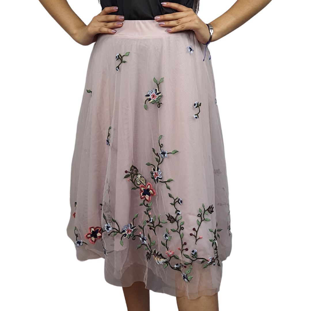 Falda Vero Moda Rosa Vieja Style MERIDA JERSEY SKIRT(VMC-NR)