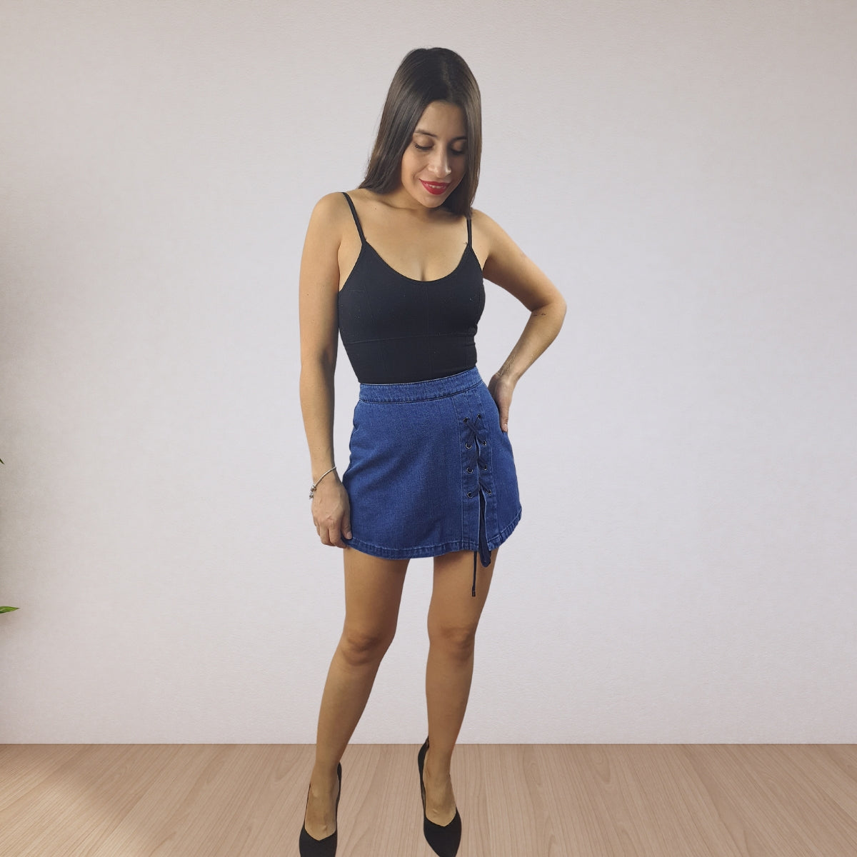 Short Vero Moda Azul Style GRATITUDE HW DENIM SHORTS(DR)