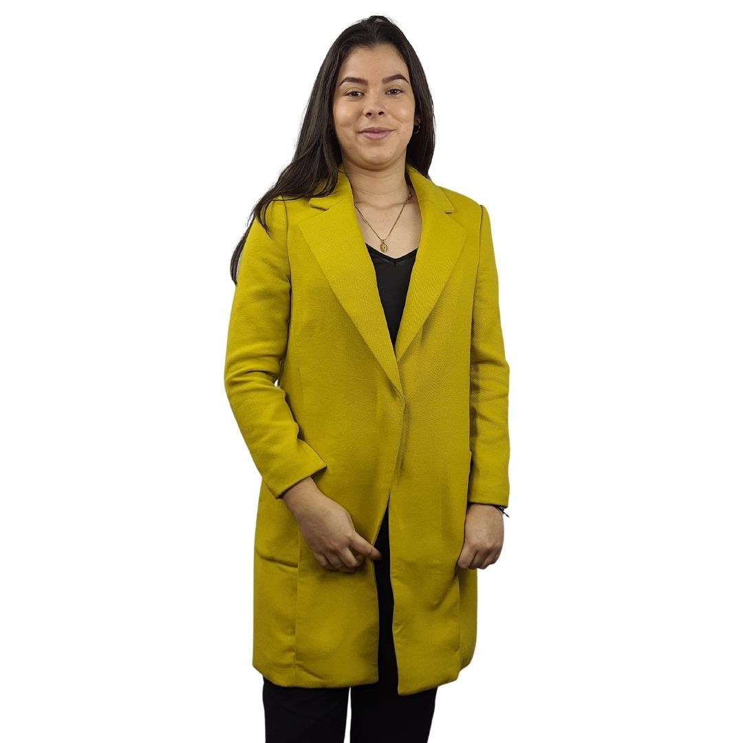 Blazer Vero Moda Verde Amarillo Style SIBYL L/S COAT(PM-ET-2)