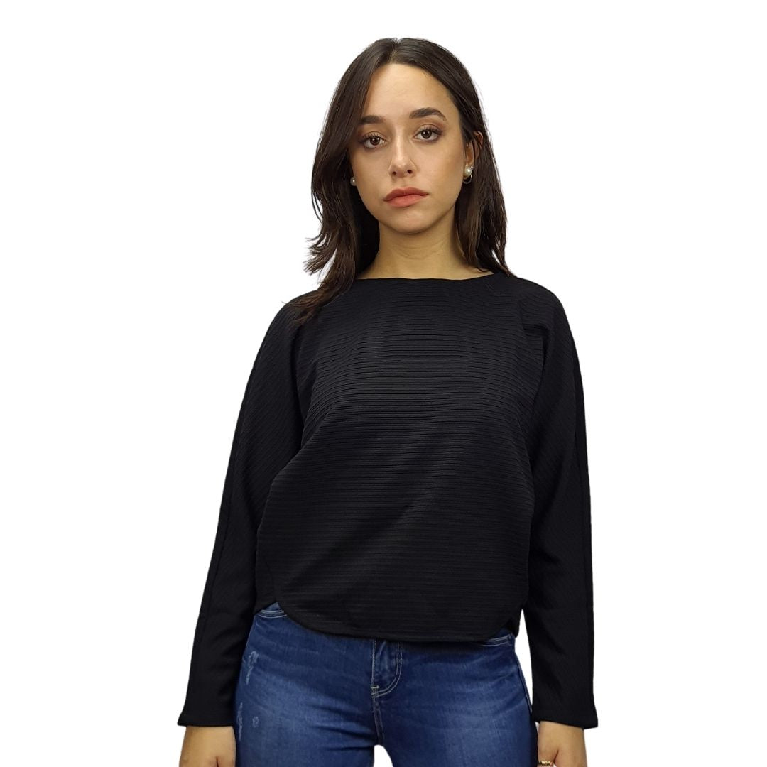 Blusa Vero Moda Negro Style RUGBY 9/10 JERSEY TOP(VMC-PM-ET-2)
