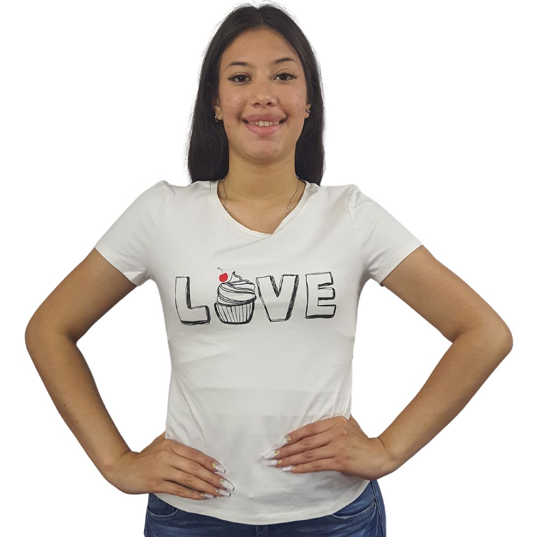 Polera Vero Moda Blanco Style SWEET S/S TOP(TP)