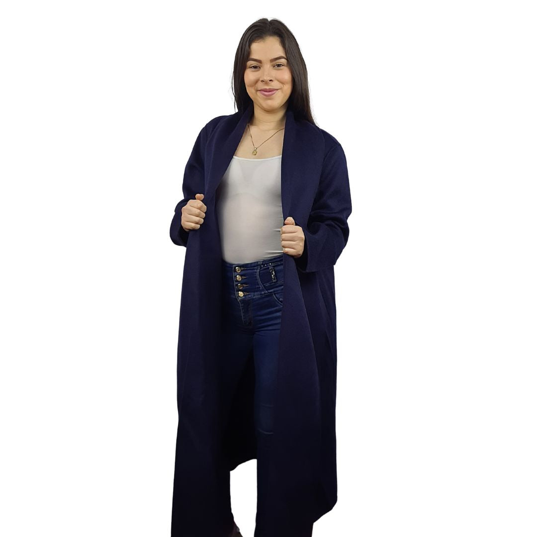 Blazer Vero Moda Azul Oscuro Style INK DF L/S WOOL COAT(COUTUREMADE)