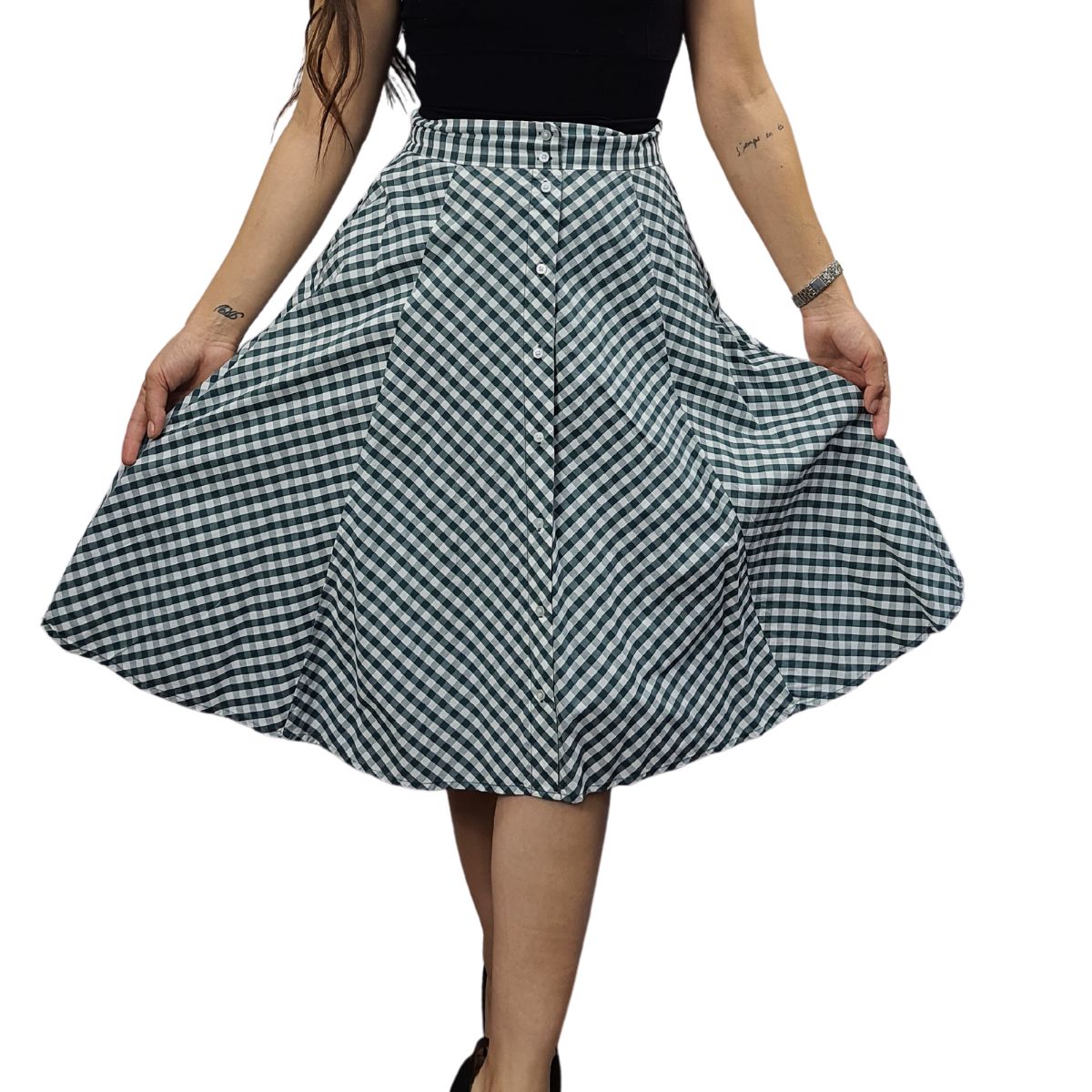 Falda Vero Moda Verde Style JASMINE MIDI SKIRT(NN)